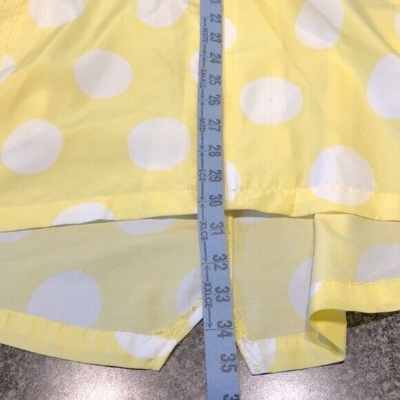Parka in a Pocket Jacket Yellow with White Polka Dot Medium Lightweight Small - Picture 7 of 7